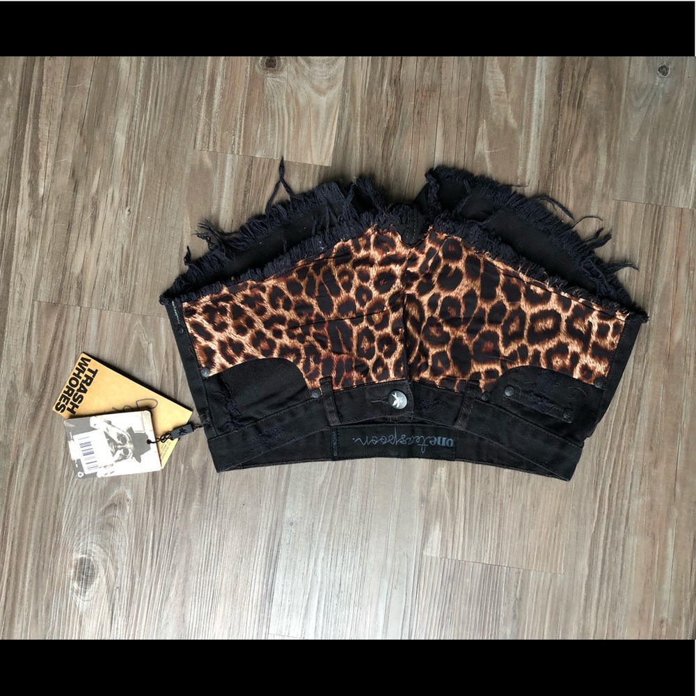 One Teaspoon Cheetah Trash Whores NWT